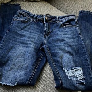 Juniors ripped jeans-Almost Famous size 7